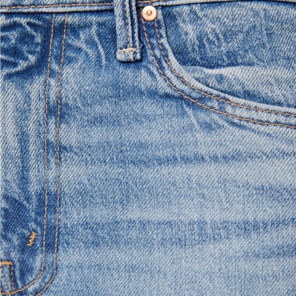 NWT MOTHER THE OUTSIDER FLOOD FRAY DENIM JEANS- ARE WE THERE YET LIGHT BLUE 28 - Picture 5 of 10